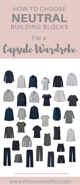 How to Choose Navy and Grey Neutral Building Blocks for a Capsule Wardrobe