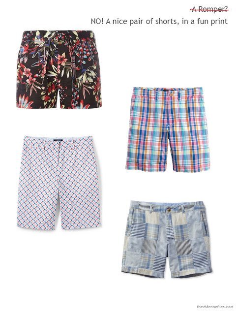 four pairs of shorts for Summer 2017
