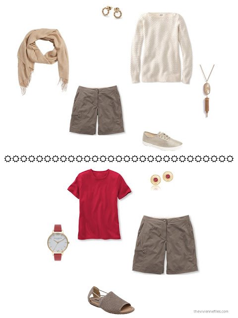 how to style brown shorts