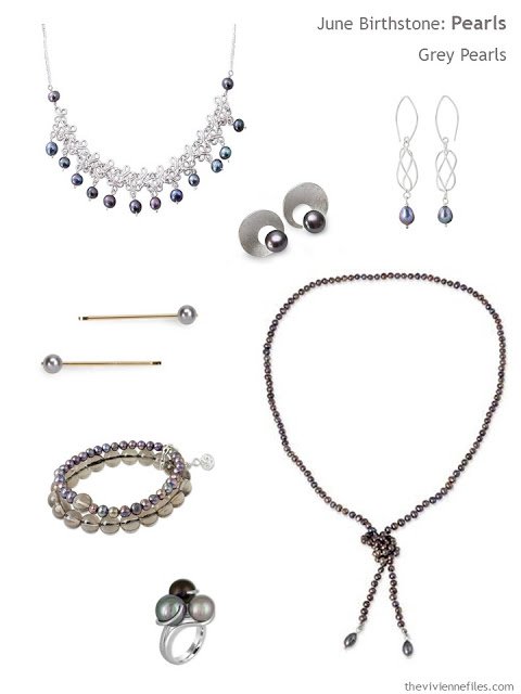 grey pearl jewelry