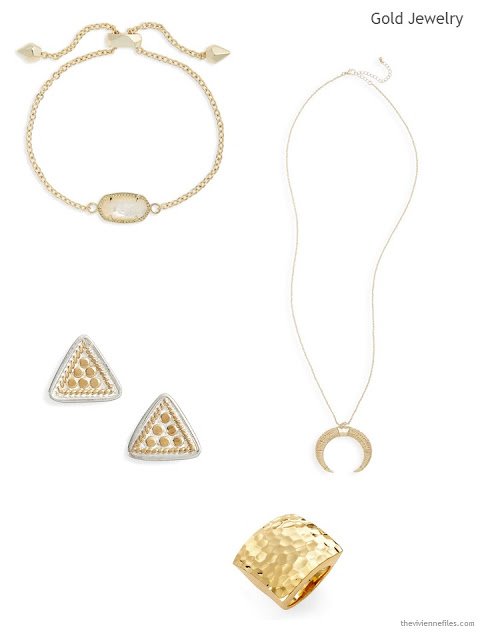 4 pieces of gold jewelry for Summer 2017