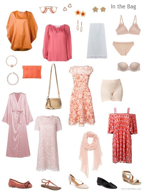 What to pack to elope, in pink and orange