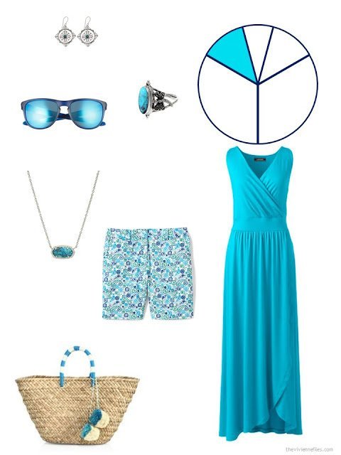 travel capsule wardrobe additions in turquoise