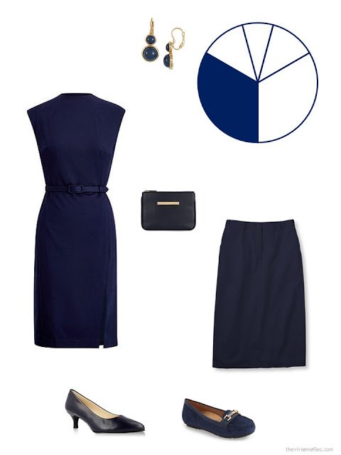 navy core wardrobe pieces for a business capsule wardrobe