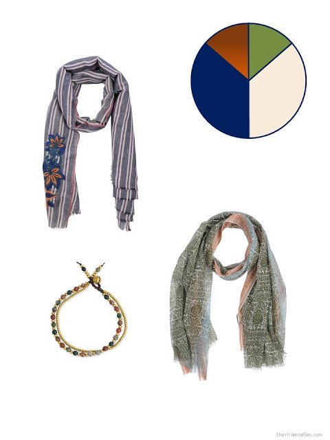 adding multicolored accessories to a summer travel capsule wardrobe