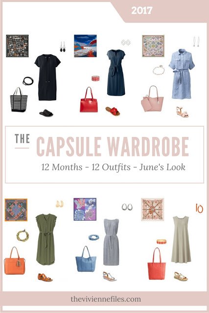 Build a Capsule Wardrobe in 12 Months, 12 Outfits - June 2017