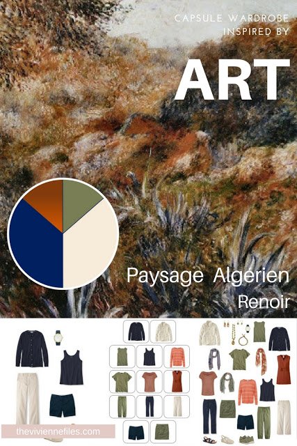 Building a Travel Capsule Wardrobe by Starting with Art: Paysage Algérien by Renoir
