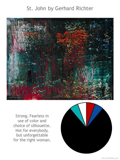 St. John by Gerhard Richter with style guidelines and color palette