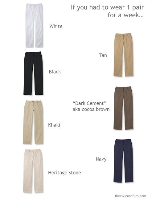 Which color will you choose for your pants?