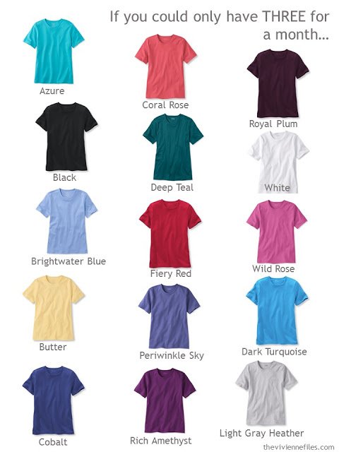 Which colors will you choose for your tee shirts?