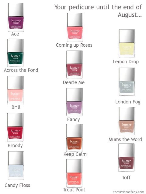 Which color will you choose for a pedicure?