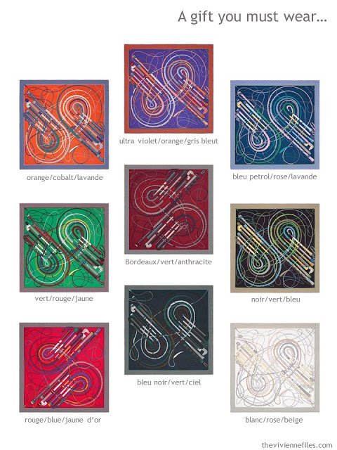 Which color will you choose in an Hermes scarf?