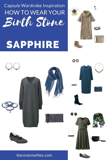 How to wear the September Birthstone, Sapphire, in a capsule wardrobe