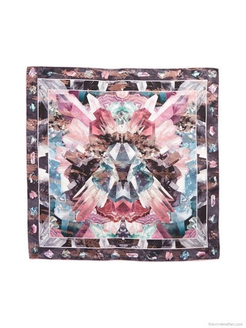 Mirrored Minerals square silk scarf by Ted Baker London Mirrored Minerals square silk scarf by Ted Baker London