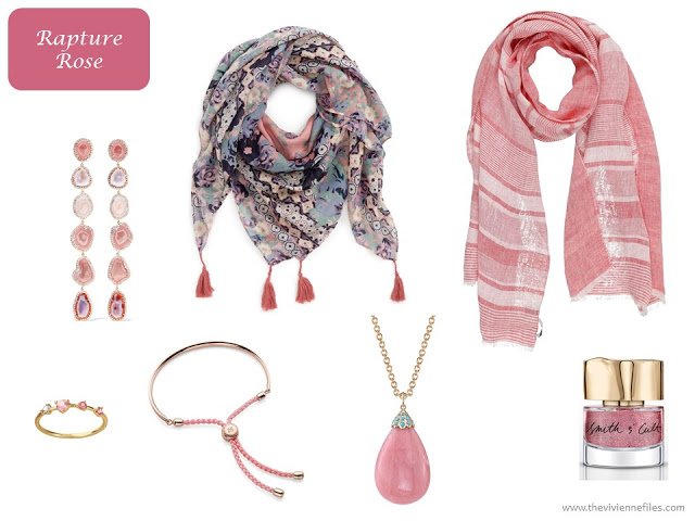 Rapture Rose accessories from Pantone Spring 2018 colors