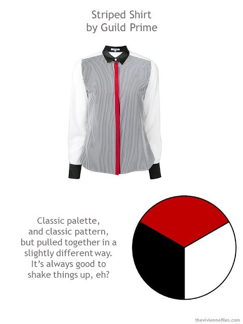 black white and red Guild Prime shirt with style guidelines and color palette