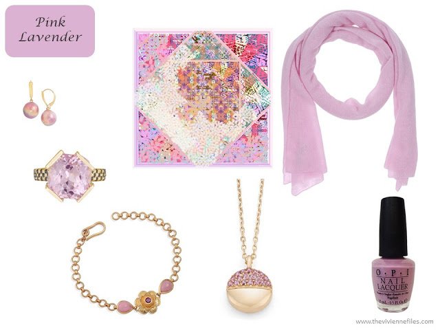 Pink Lavender accessories from Pantone Spring 2018 colors