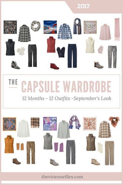 Build a Capsule Wardrobe in 12 Months, 12 Outfits - September 2017