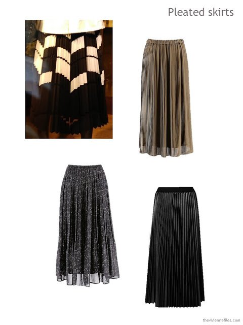 pleated skirts