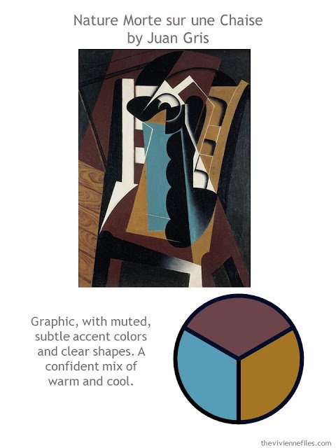 Nature Morte sur une Chaise by Juan Gris with style guidelines and color palette