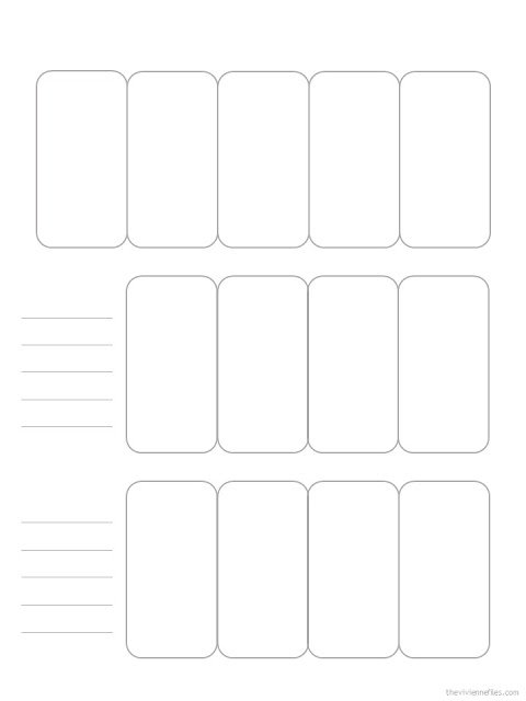 13-piece wardrobe template with room for notes