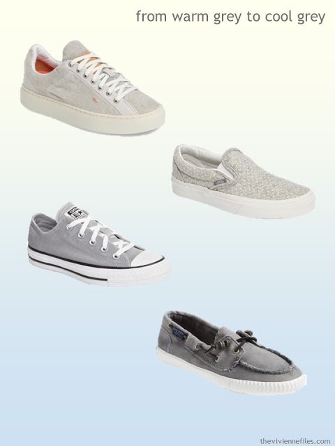 grey canvas shoes from warm grey to cool grey