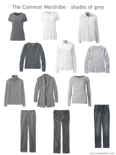 The Common Wardrobe in grey and white