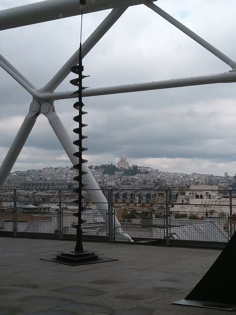 view from the Musee Pompidou Paris October 2017