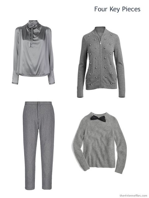 Four Key Pieces for the winter holidays, in grey