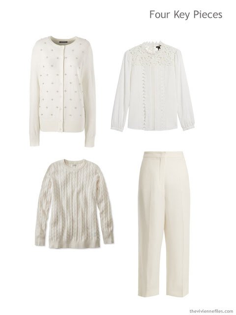 Four Key Pieces in winter white for the winter holidays