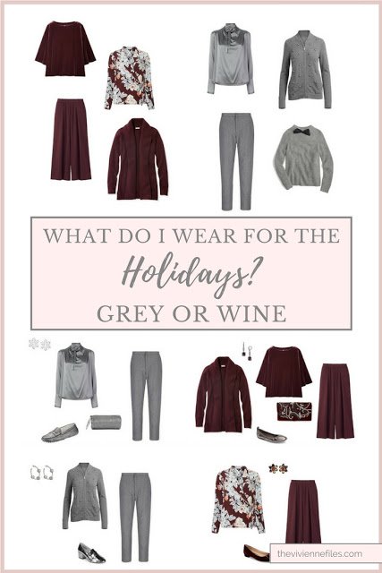 Grey or Wine? What do I Need to Wear for the Holidays?
