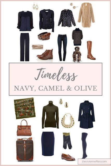 Navy, Camel and Olive truly can be timeless...