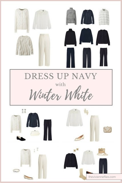 Will Winter White Dress Up Navy? Let's See...