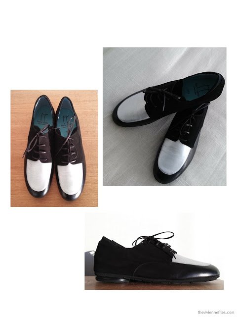 my 1 of a kind black and silver Thierry Rabotin oxfords