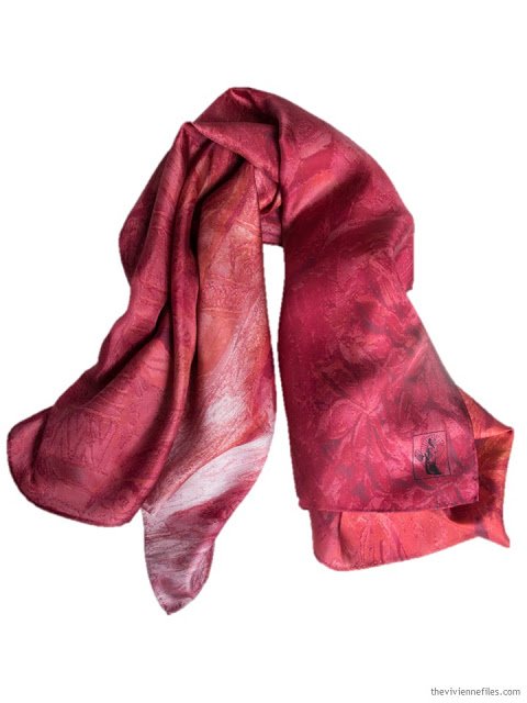 Cinnabar Silk Story Scarf by ImageDiary