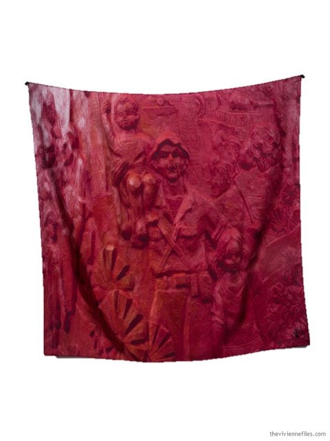 Cinnabar Silk Story Scarf by ImageDiary