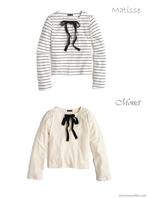 2 velvet-tied tops from J.Crew