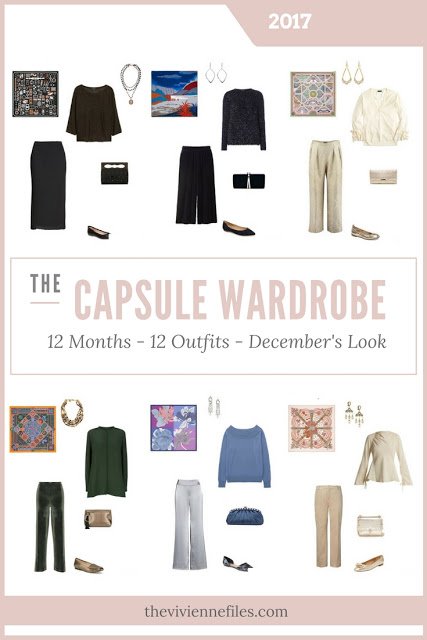 Build a Capsule Wardrobe in 12 Months, 12 Outfits - December 2017