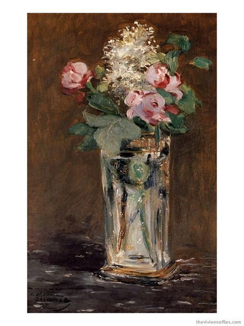 Flowers in a Crystal Vase by Edouard Manet