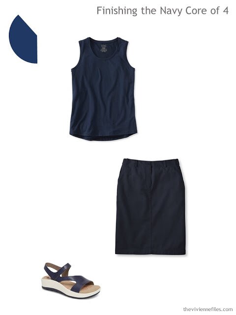 2 navy garments to add to a 4 by 4 Travel Wardrobe