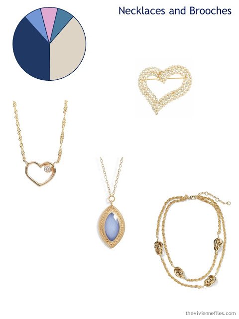 adding a brooch and necklaces to a 6 by 4 Accessory Wardrobe