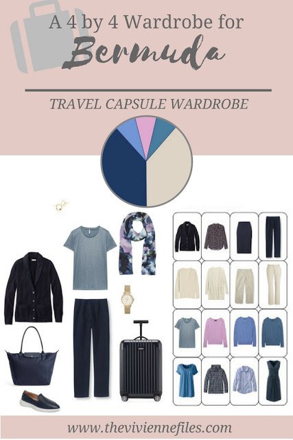 A 4 by 4 Travel Capsule Wardrobe for a Vacation to Bermuda in March