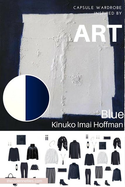 Build a Weekend Capsule Wardrobe by Starting with Art Blue by Kinuko Imai Hoffman