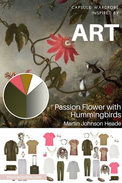 Passion Flower with Hummingbirds by Martin Johnson Heade - Inspiring a Tote Bag Travel Capsule Wardrobe