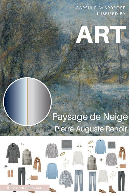 Paysage de Neige by Renoir - Start with Art to Assemble a Weekend Capsule Wardrobe