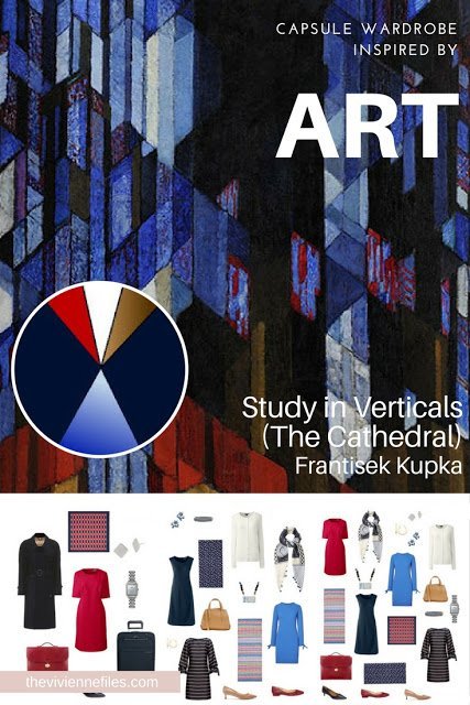 Study in Verticals (The Cathedral) by Frantisek Kupka - Start with Art for a Tote Bag Business Travel Capsule