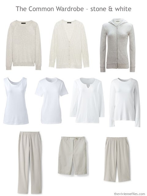 A Common Wardrobe in stone beige and white for spring