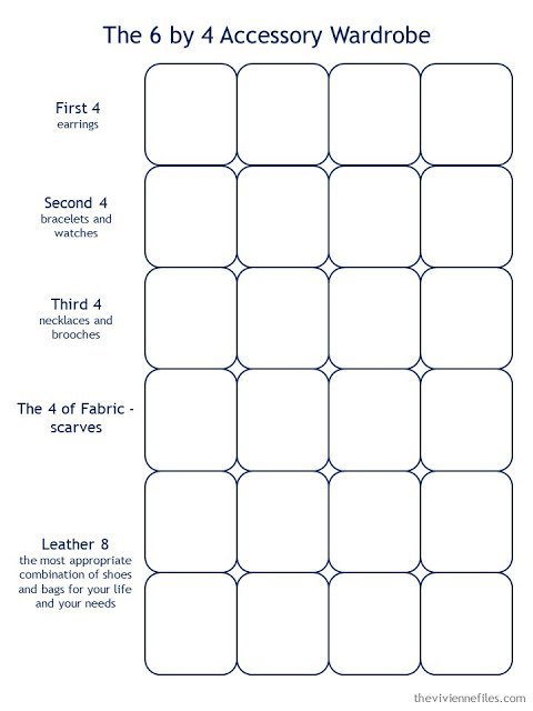 a blanc 6 by 4 Accessory Wardrobe template