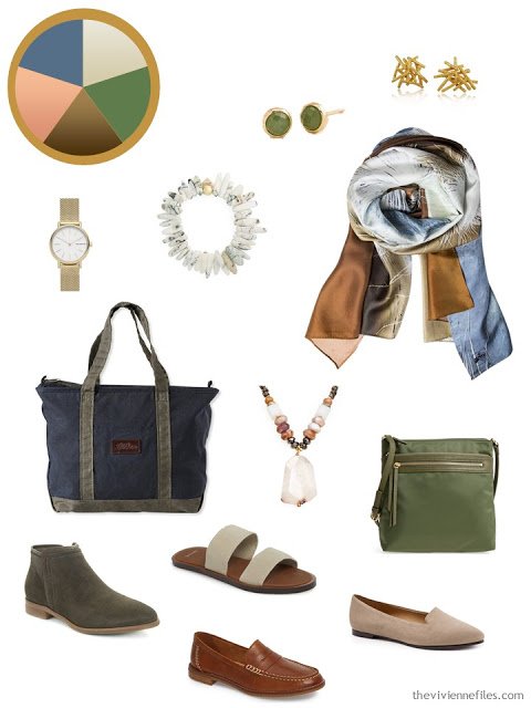 An Accessory Color Palette with a dozen essential accessories