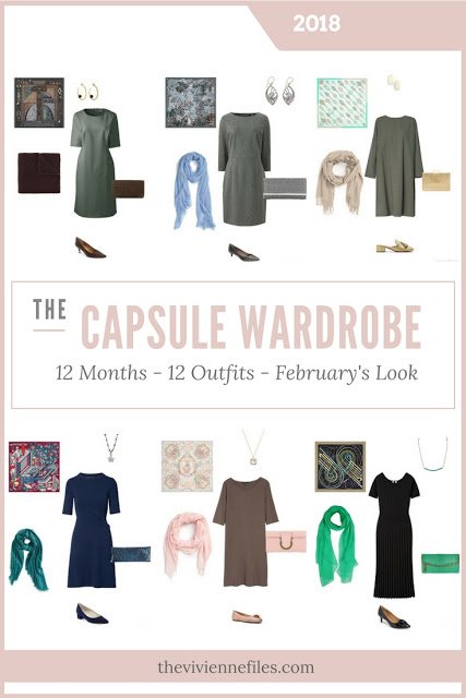 Build a Capsule Wardrobe in 12 Months, 12 Outfits - February 2018